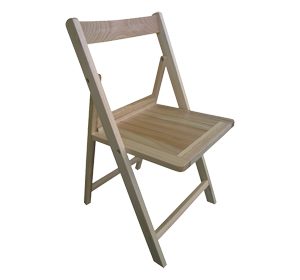 Silla plegable en madera eucalipto