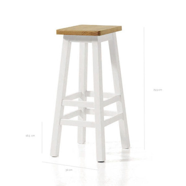 Taburete en madera de pino mod. 136 - Imagen 3